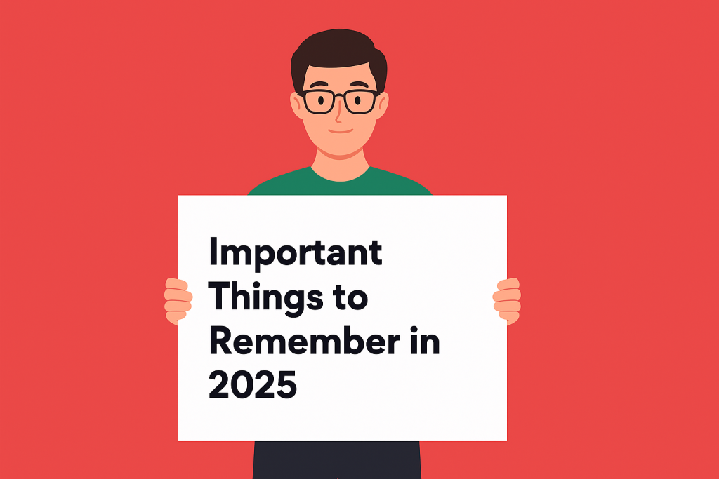 Important Things to Remember in 2025